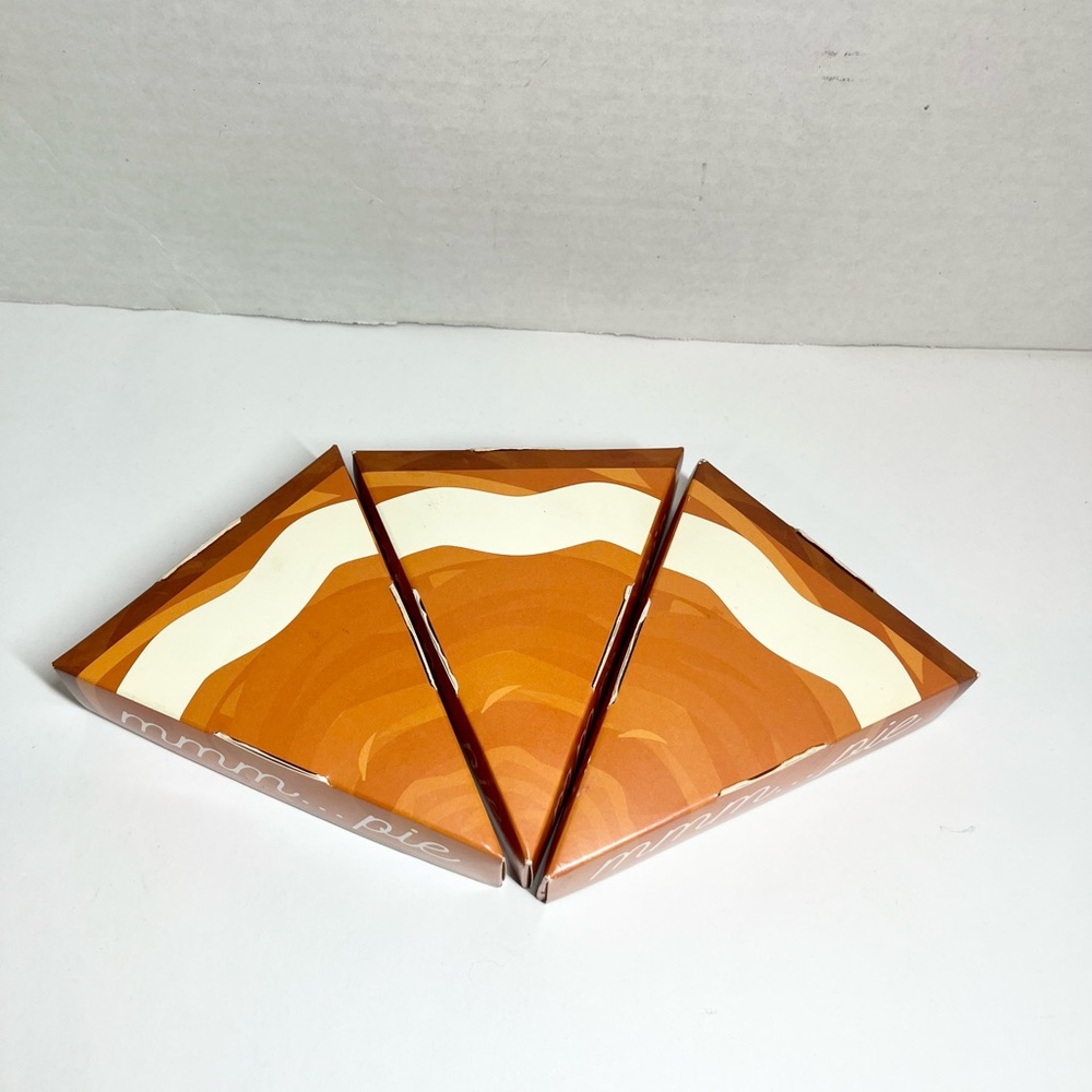 (Brand New) Pie-Shaped Triangular Boxes (Set of 3) (Bakeware)